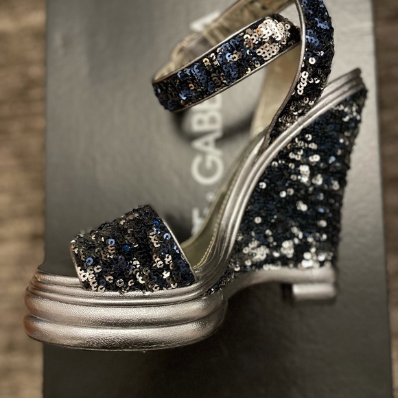 Dolce & Gabbana Shoes - Dolce & Gabbana evening platforms sandals size 40